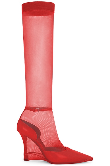 Shop Givenchy Show Stocking Pump In Red