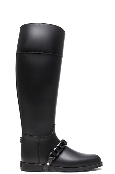 Eva Rain PVC Boots with Chain Detail