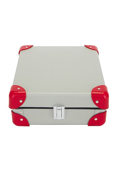 Shop Globe-trotter X Alessi Cocktail Set In Mountain Grey & Red