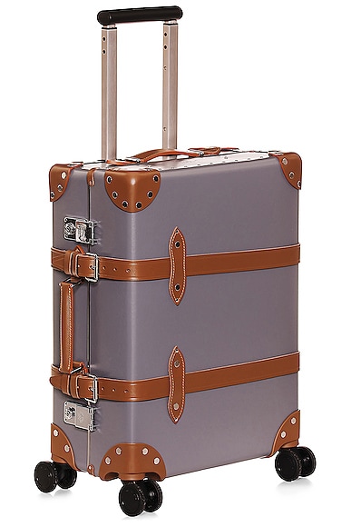 Globe-Trotter Carry On Case 40x55x21cm in Grey & Caramel