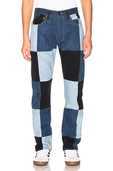 Gosha Rubchinskiy x Levi's Patchwork Pant in Blue | FWRD