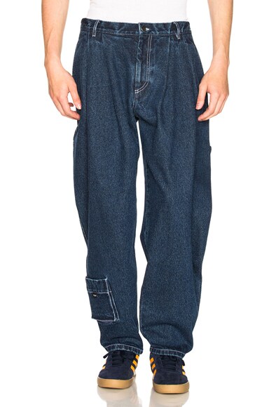 Gosha Rubchinskiy Contrast Stitch Denim Jeans Men's Size M