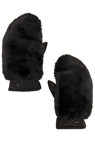 Goldbergh Hill Mittens in Black
