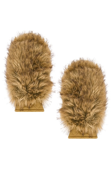 Goldbergh Hill Mittens in Caramello