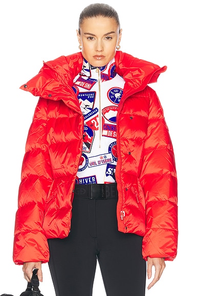 Moncler Chouette Giubotto Jacket in Red FWRD