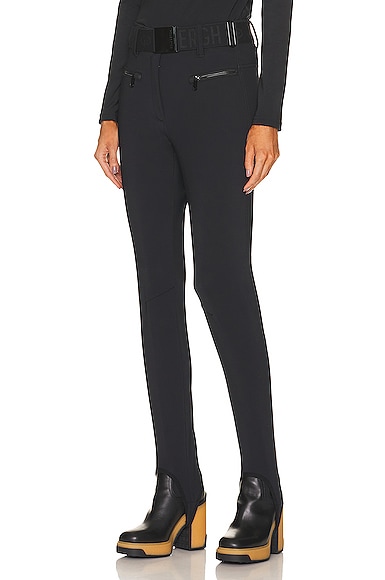Goldbergh Paris Belted Stirrup Softshell Ski Trousers In Black