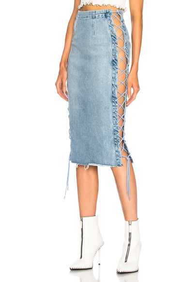 for FWRD Crystal Lace Up Skirt