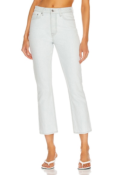 Karolina High Rise Straight Crop Jeans