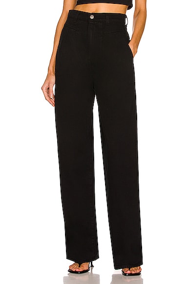 Morgan Pleated Low Rise Jeans