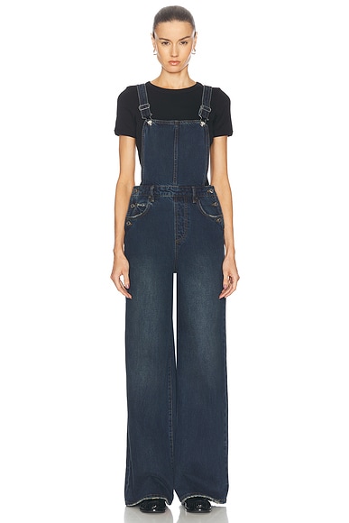 商品画像：CALEE - DECK TYPE WIDE OVERALLS (KHAKI) | chord online store 4
