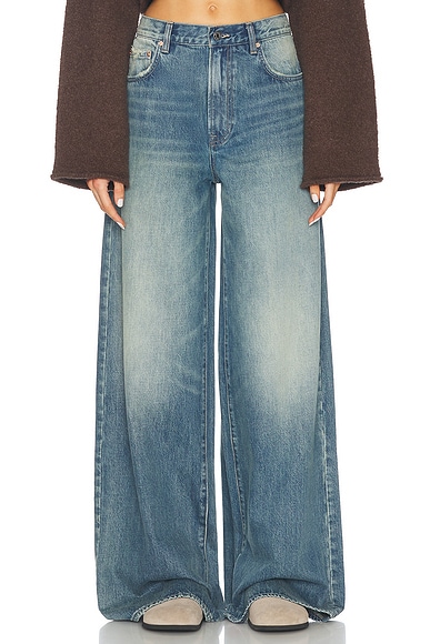 Luna Mid Rise Baggy Wide Leg