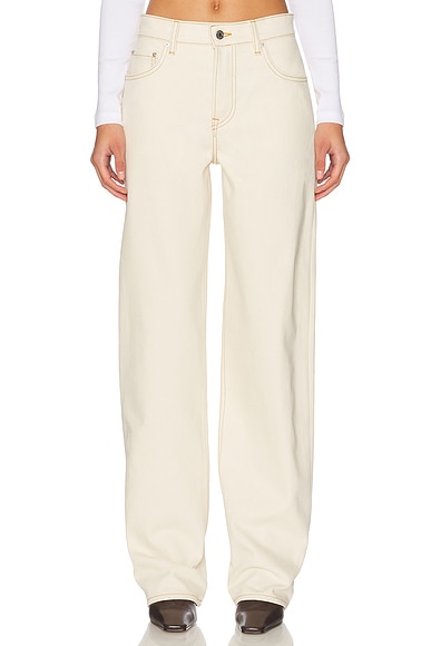 GRLFRND Bella Low Rise Boyfriend Jeans in Natural Crispy