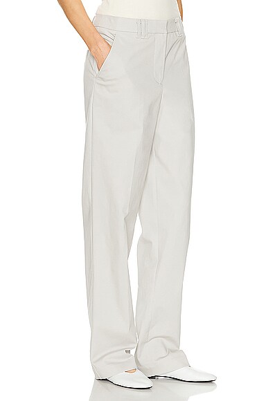 Grlfrnd Slouchy Chino Pant In Stone Grey