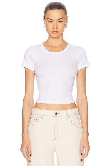 GRLFRND Baby Tee in White