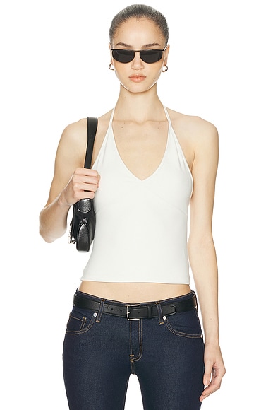 GRLFRND Halter Tank in Bone