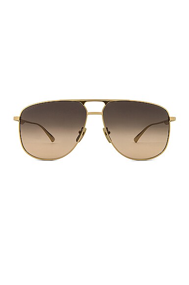 Gucci GG0336S Sunglasses in Metallic Gold