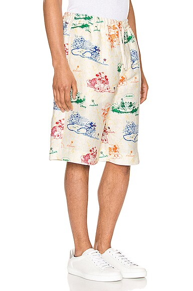 GUCCI X DISNEY LINEN SHORTS,GUCC-MF2