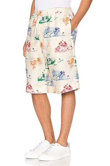 GUCCI X DISNEY LINEN SHORTS,GUCC-MF2