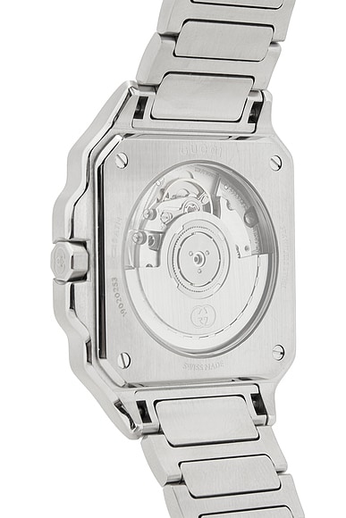 G-Flat 36mm Watch In Silver & Black