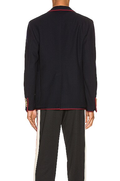 GUCCI PALMA WOOL COTTON JACKET WITH PATCH,GUCC-MO2