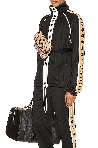 GUCCI OVERSIZE TECHNICAL JERSEY JACKET,GUCC-MO4