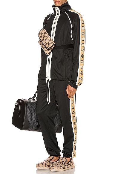 GUCCI Oversize Technical Jersey Jacket,GUCC-MO4