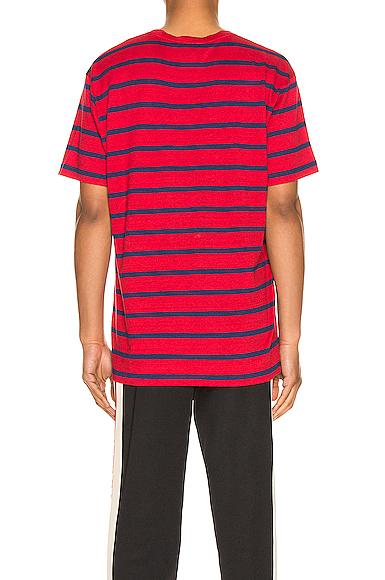 GUCCI LOGO STRIPED TEE,GUCC-MS10