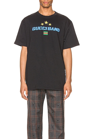 GUCCI BAND PRINT OVERSIZE TEE,GUCC-MS12
