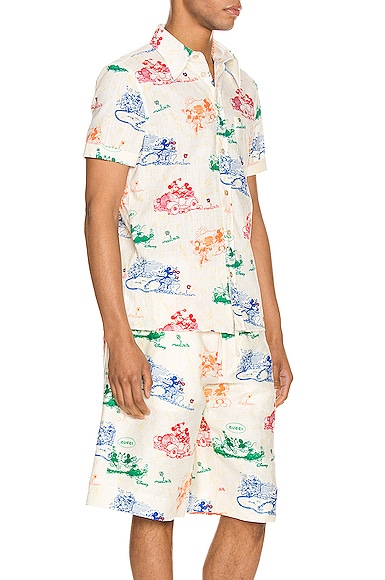 GUCCI x Disney Printed Cotton Shirt,GUCC-MS13