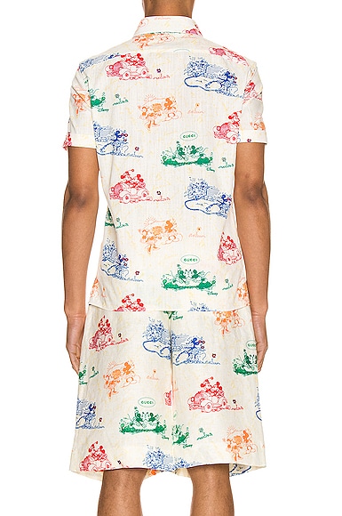 GUCCI x Disney Printed Cotton Shirt,GUCC-MS13