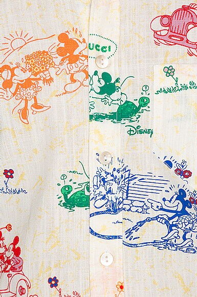 GUCCI x Disney Printed Cotton Shirt,GUCC-MS13