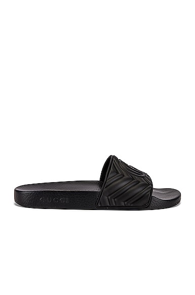 GUCCI GUCCI PURSUIT SLIDE IN BLACK,GUCC-MZ7