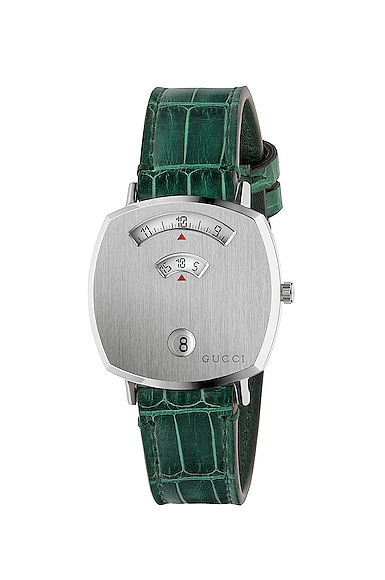 Gucci 157MD Watch in Green,Metallic