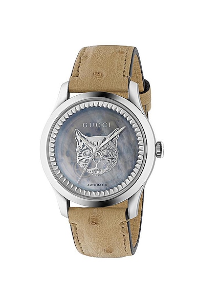 Gucci G Timeless Automatic 38mm Watch in Ostrich | FWRD