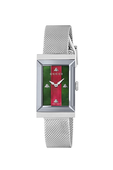 Gucci G-Frame 21 x 34mm Watch in Metallic Silver