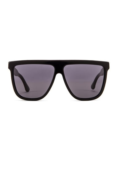 Gucci Flat Top Sunglasses In Black & Grey