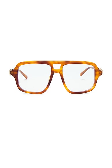 Through Horsebit Pilot Optical Eyeglasses