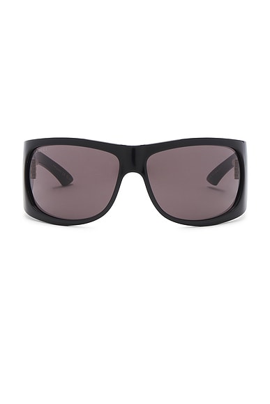 Gucci Geometrical Sunglasses in Black & Grey