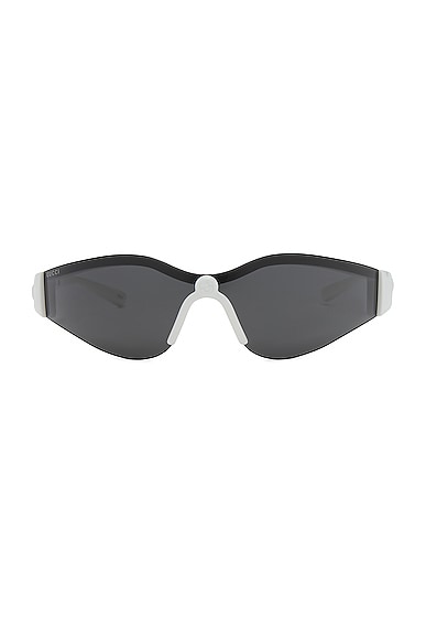 Gucci Shield Sunglasses in White