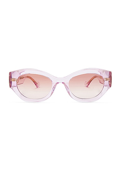 Gucci Cat Eye Sunglasses in Transparent Light Pink