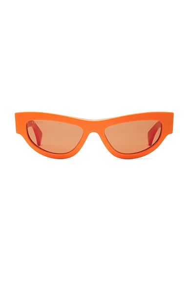 Gucci Miami Sunglasses in Orange & Brown