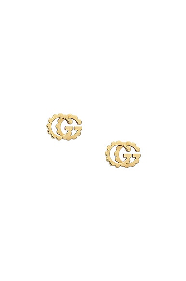 Gucci Running G Earrings in Yellow Gold