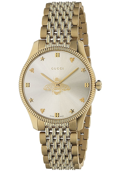 Gucci Bee Watch in Yellow Gold & Silver