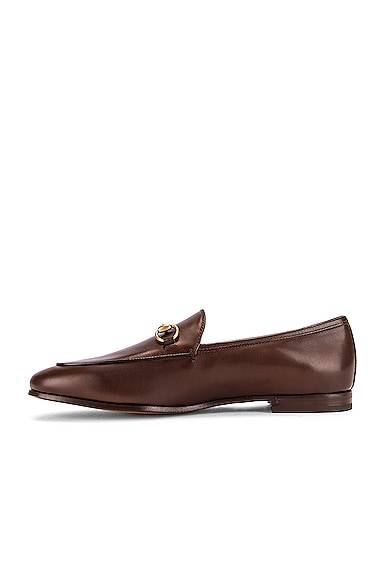 GUCCI GUCCI JORDAAN LOAFERS IN FONDENTE,GUCC-WZ17