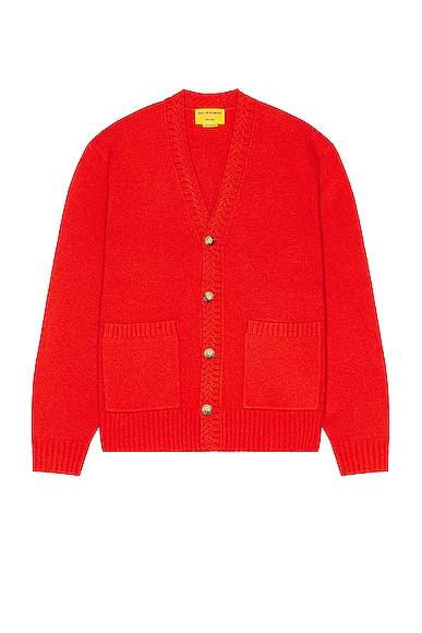 Guest In Residence The Cardigan in Cherry