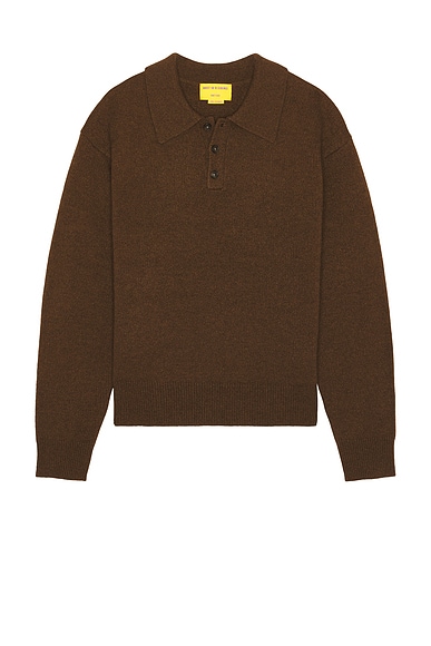 Andersson Bell Burble Striped Polo Sweater In Multicolor