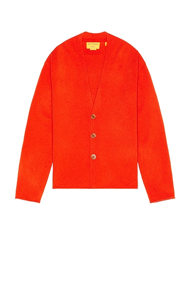 Guest In Residence Everywear Cardigan in Cherry