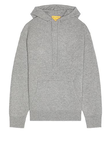 Guest In Residence Pullover Hoodie in Cashmere in Heather Grey