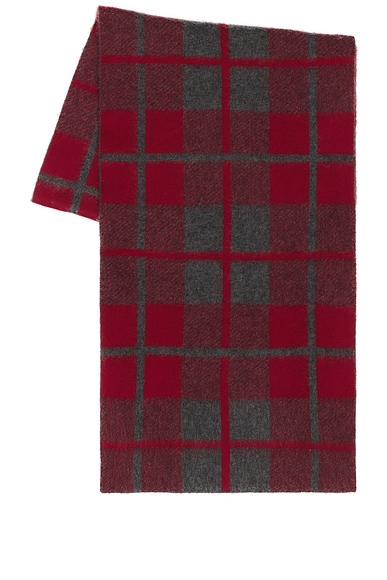 Guest In Residence The Plaid Big Scarf in Charcoal & Ruby