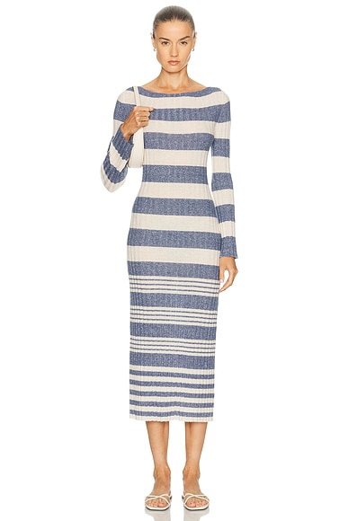Striped Rib Dress